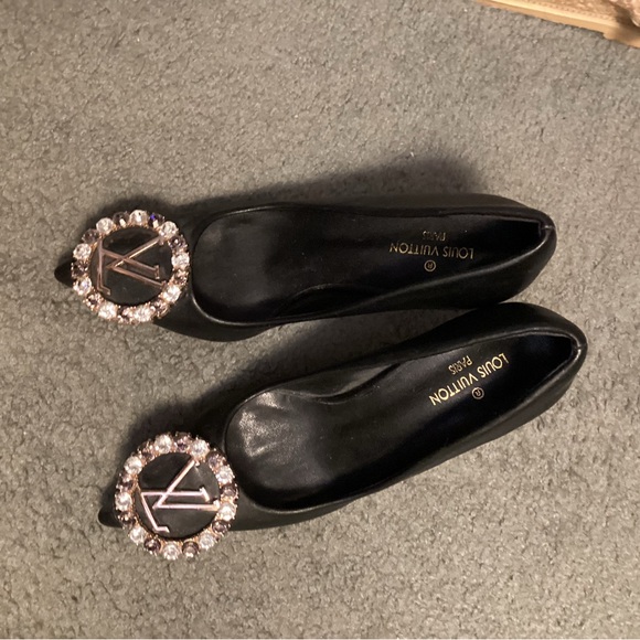 Louis Vuitton Black Heels with Embellished Detail - Picture 5 of 5